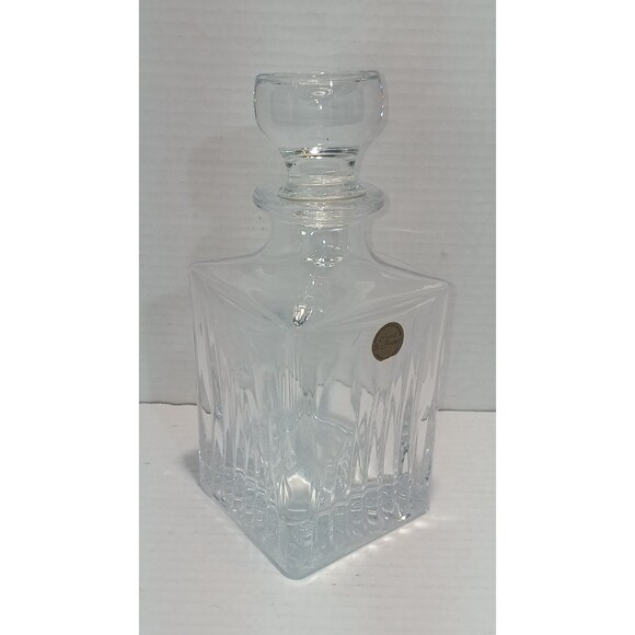 Cristal de France Crystal  Decanter w/ Stopper - Picture 3 of 9